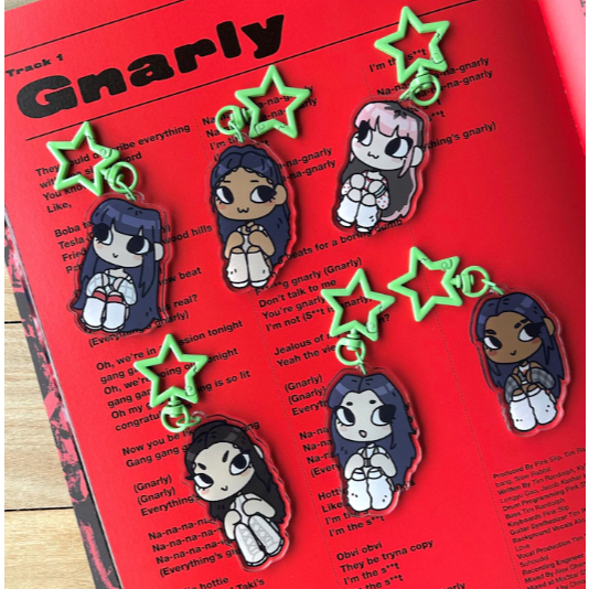 Katseye Gnarly Keychains