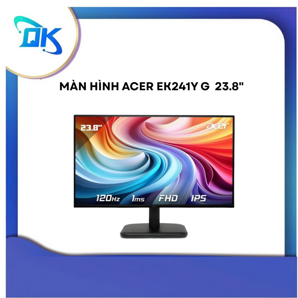Màn hình Acer EK241Y G (UM.QE1SV.G01) 23.8" (FHD 1920 x 1080/ IPS/ 120Hz/ 1 ms) - Hàng Chính Hãng