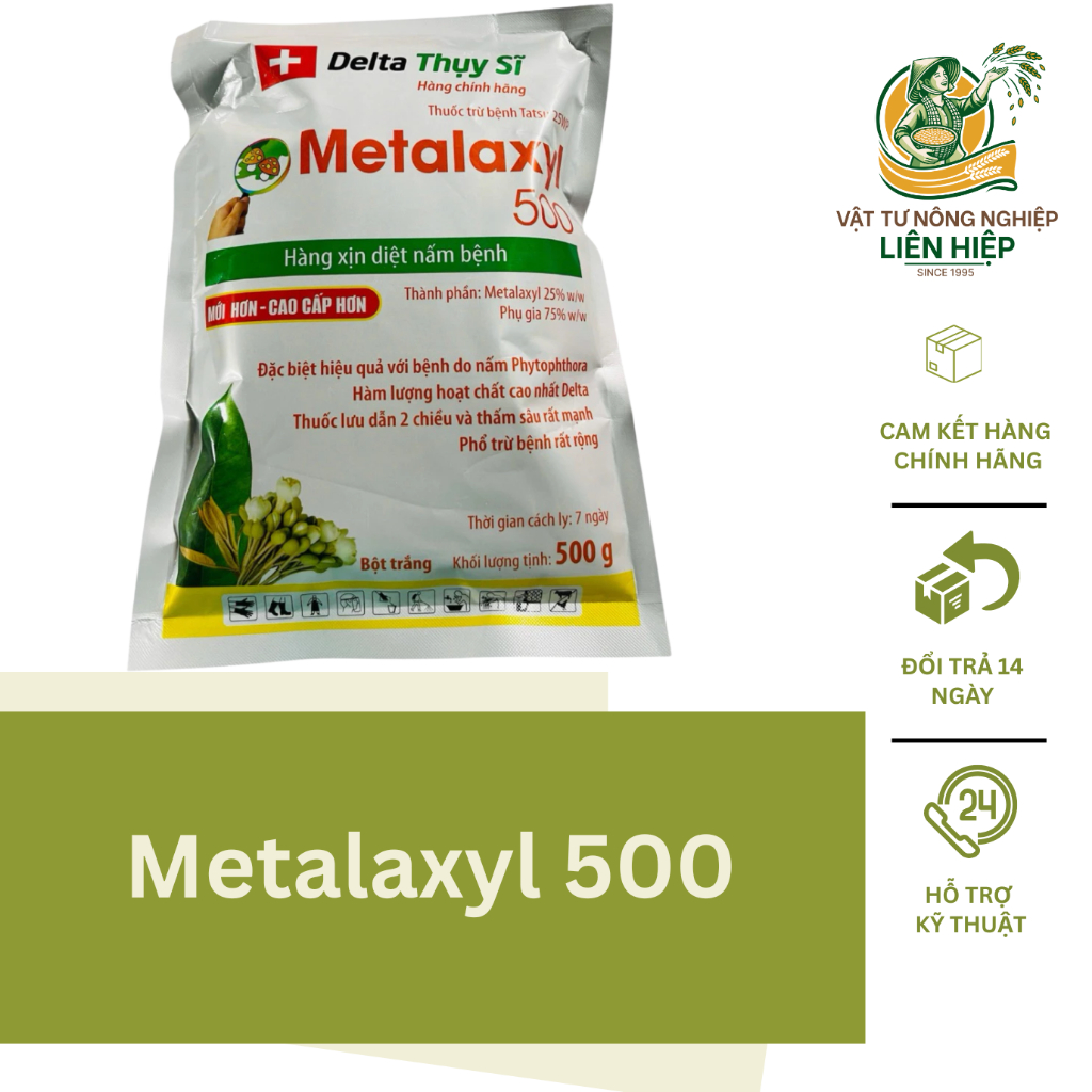 [Gói 500g] Metalaxyl 500WP Trừ Nấm Bệnh Hiệu Quả. Sử Dụng Trên Cây Trồng Của Delta Thụy Sĩ