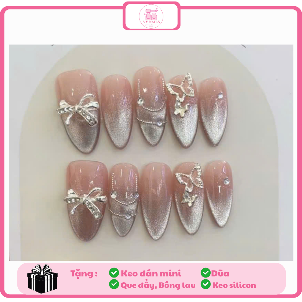 N95 Nail box thiết kế gel nổi mắt mèo - Sam Vy nails
