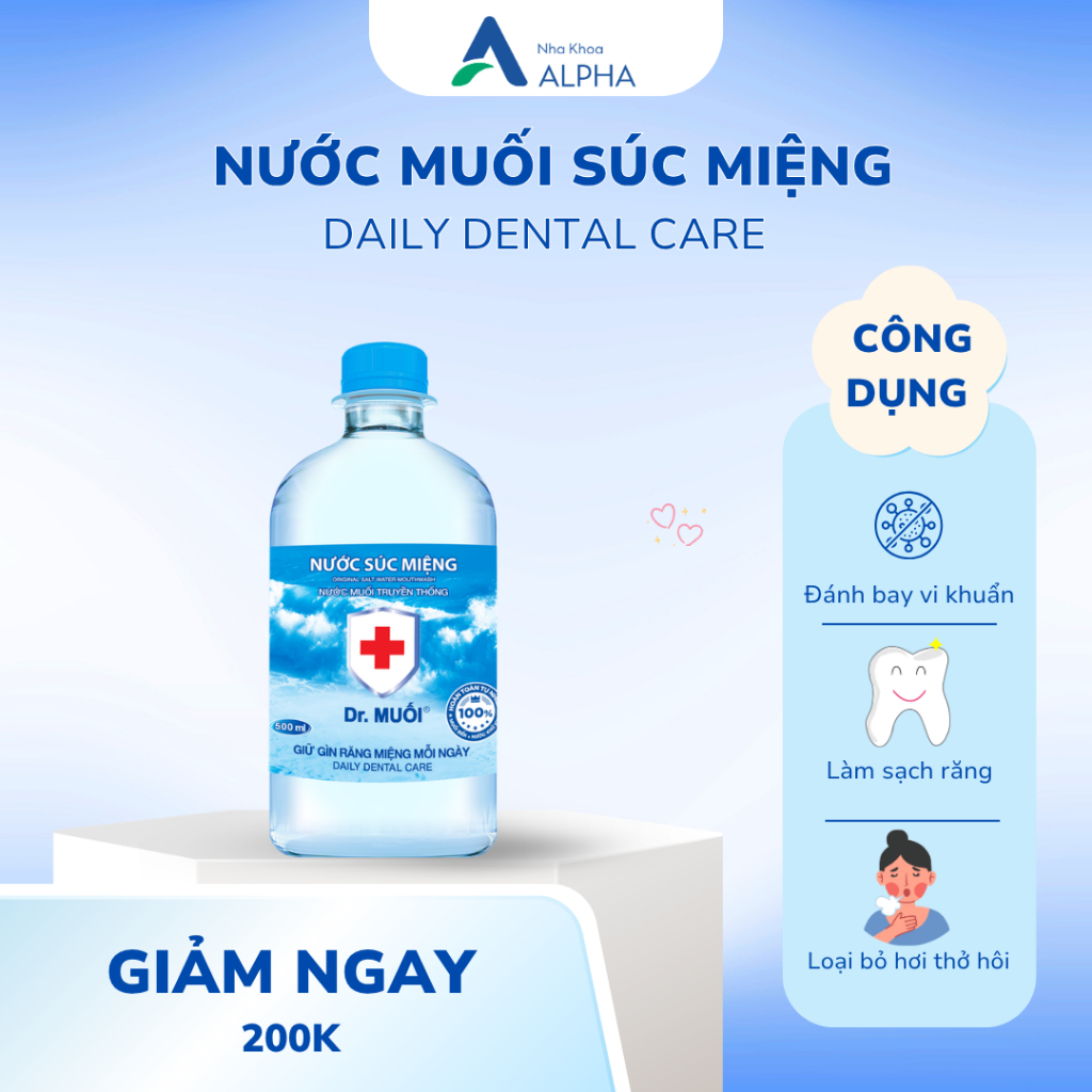 Nước muối súc miệng Daily Dental Care