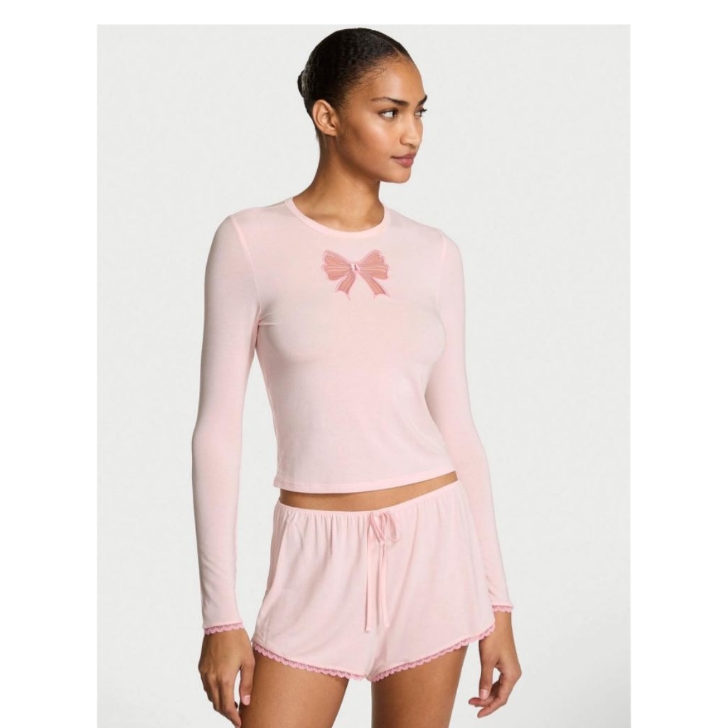 Bộ Victoria's Secret pijama, hồng, auth chính hãng