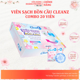 Combo20 Viên sạch bồn cầu CleanZ viên thả bồn cầu sạch khuẩn tẩy sạch mảng bám khử mùi diệt vi khuẩn