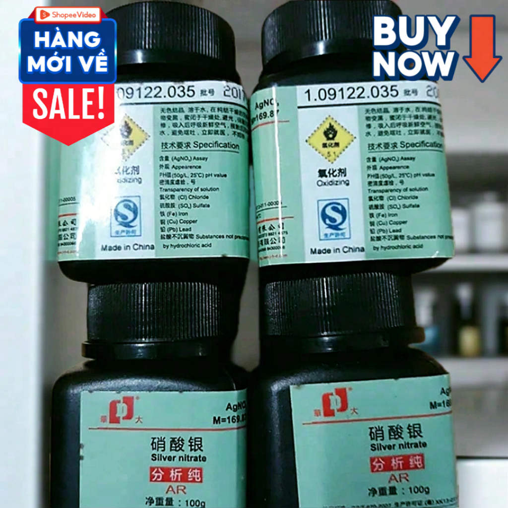 1g Hóa chất Silver Nitrate AgNO₃ CAS 7761-88-8 99.8%