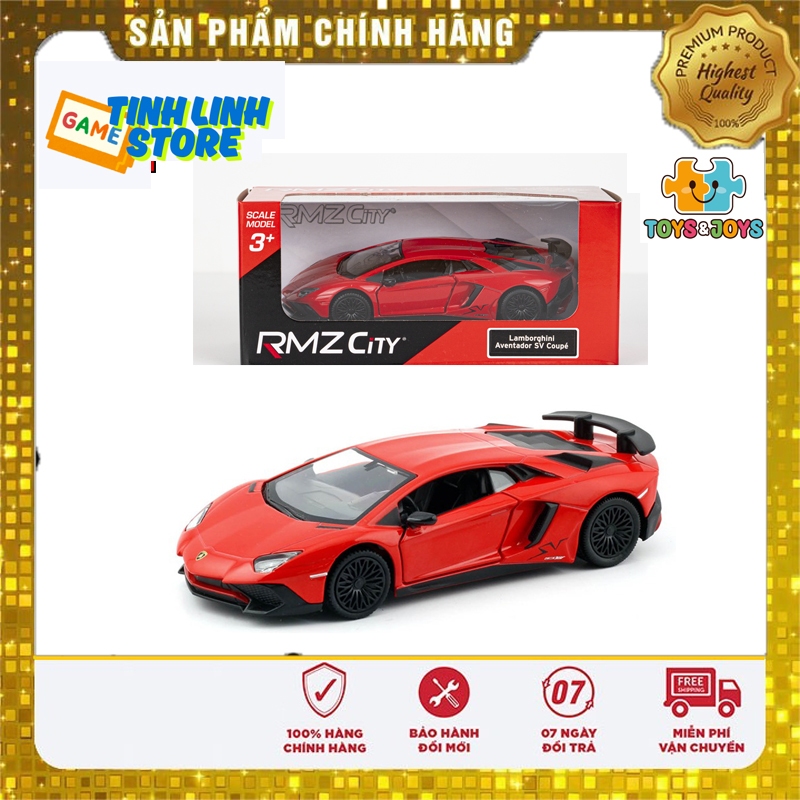 Mô Hình Xe Lamborghini Aventador SV Coupe RMZ City - Tỷ Lệ 1:36 - Kim Loại Cao Cấp