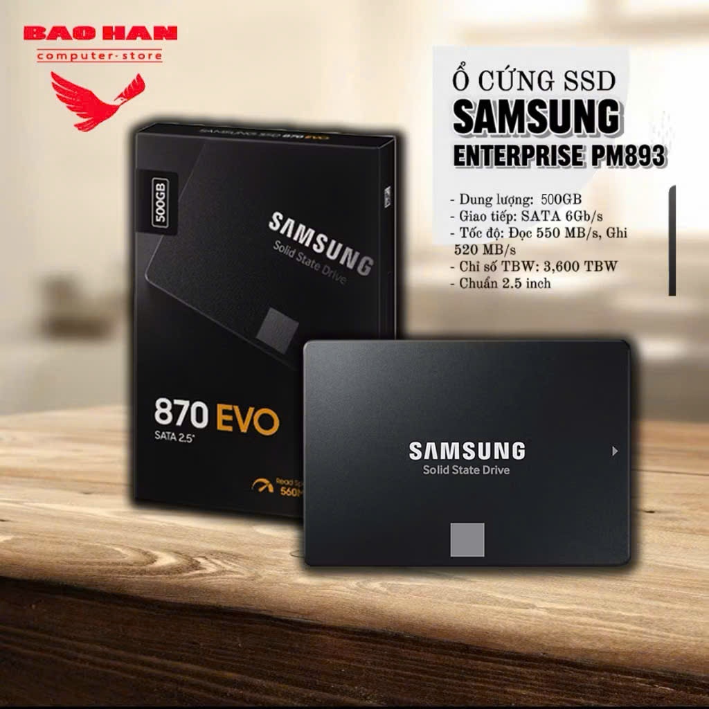Ổ Cứng SSD Samsung 870 Evo 500GB 2.5-Inch SATA III Hàng BH 36 Tháng