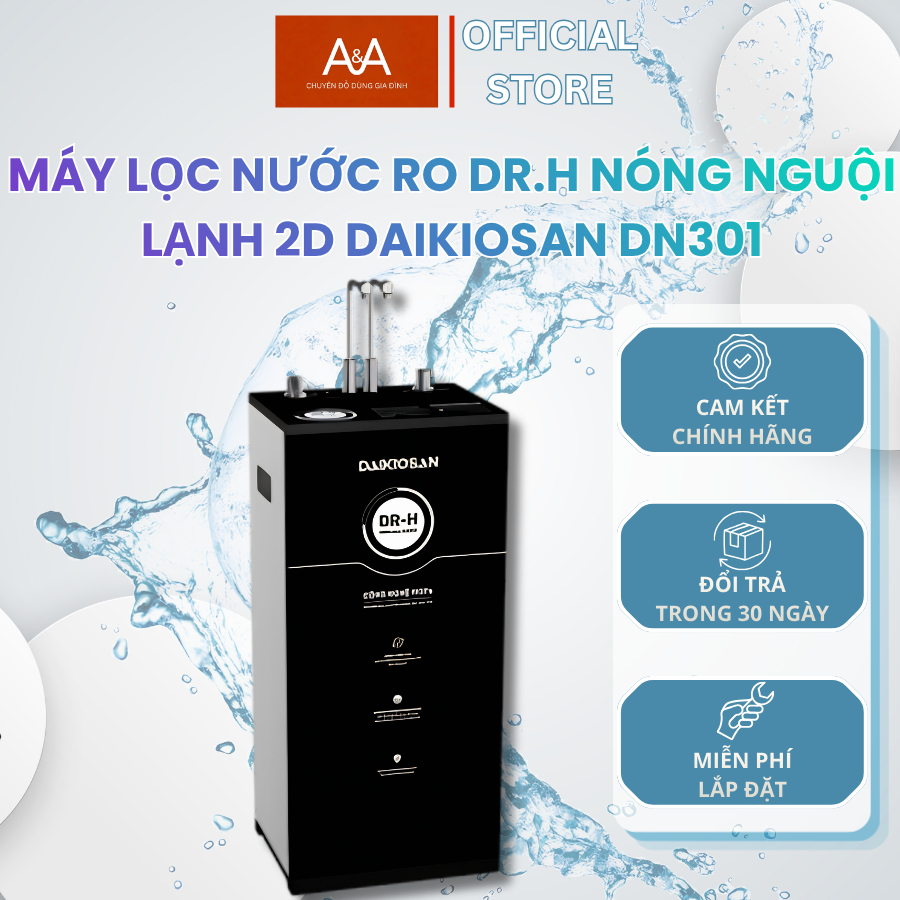 Máy Lọc Nước RO Dr.H Nóng Nguội Lạnh 2D DAIKIOSAN DN301 - Gia Dụng Giá Tốt A&A