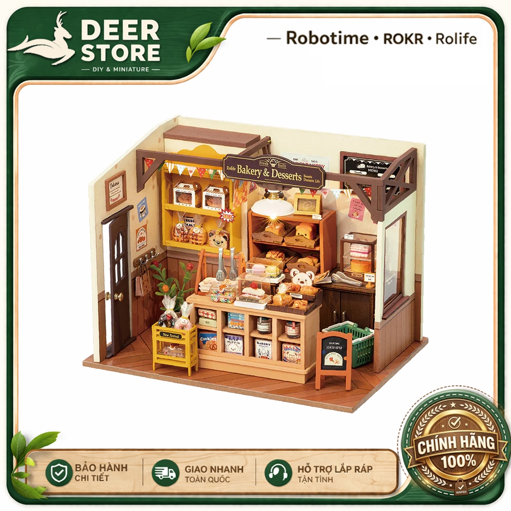 Becka’s Baking House DIY Miniature House Kit DG161. Mô hình Deer Store