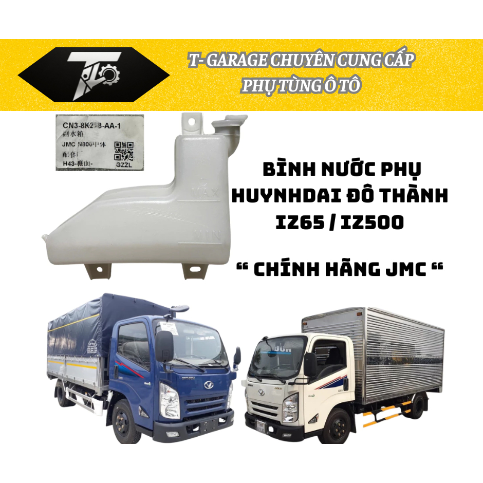 Bình Nước Phụ Xe Đô Thành IZ65 / IZ350 / IZ500 – Hàng Chính Hãng JMC, Nhựa ABS