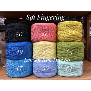 Cotton bóng 4 sợi chập - Sợi Fingering (BK 150/48)
