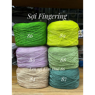 Cotton bóng 4 sợi chập - Sợi Fingering (BK 150/48)