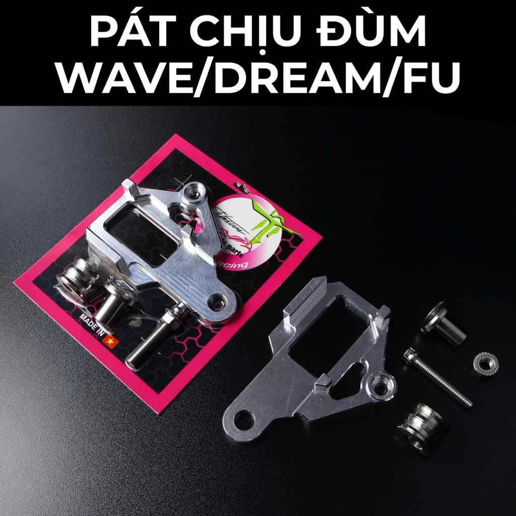 Pat chịu má đùm CNC cho Wave Dream Future ( ko sử dụng cây giữ má đùm )
