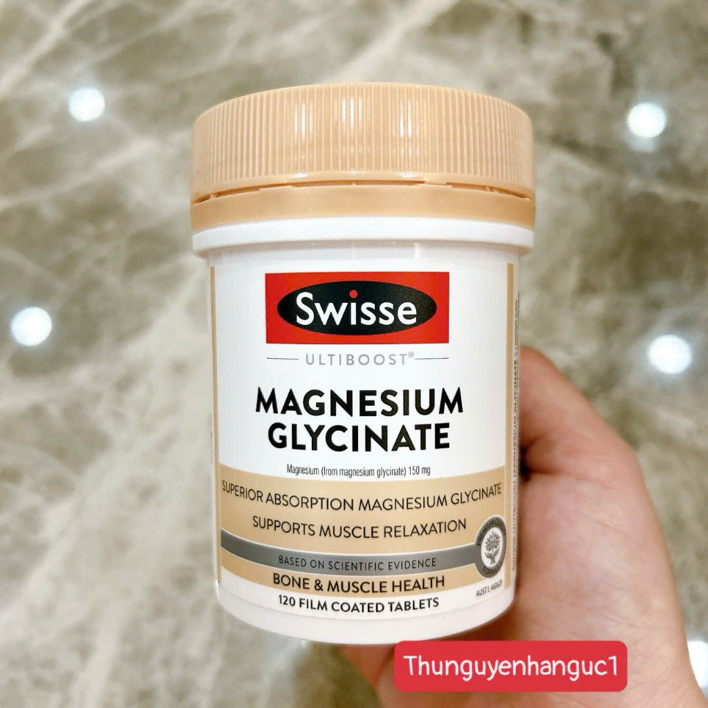 Viên uống Magie glycinate swisse, magie citrate swisse, bổ sung magie tăng cường sức khỏe