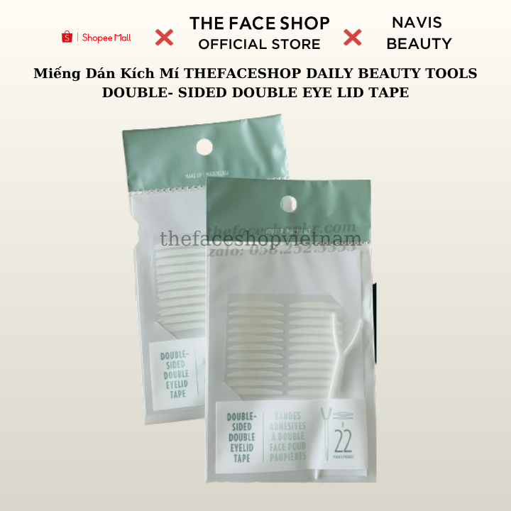 Miếng Dán Kích Mí THEFACESHOP DAILY BEAUTY TOOLS DOUBLE- SIDED DOUBLE EYE LID TAPE
