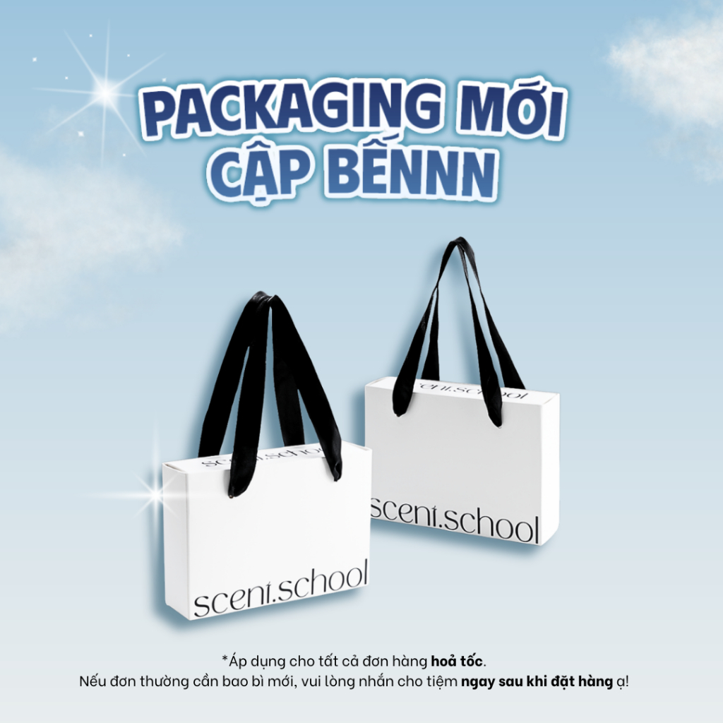 [QUÀ TẶNG] - Combo Túi + Hộp Quà Tặng Đựng Nước Hoa Scent.school Size Bé | Scent.school Perfume