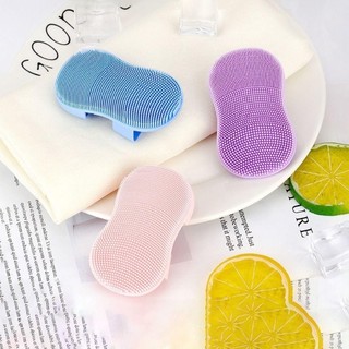 Cọ rửa mặt silicon & Bông mút bọt biển rửa mặt AMORTAISii 12mm siêu mềm mịn