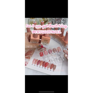 set sơn gel thạch hồng very good cao cấp