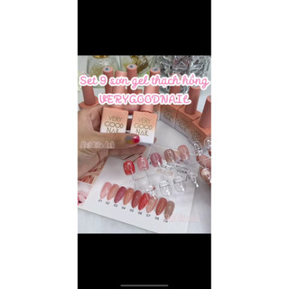 set sơn gel thạch hồng very good cao cấp