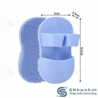Cọ rửa mặt silicon & Bông mút bọt biển rửa mặt AMORTAISii 12mm siêu mềm mịn
