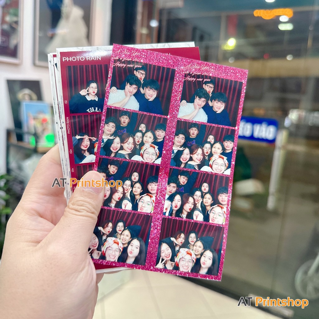 [TẶNG BỌC ẢNH] In ảnh Photobooth 5x15, 10x15, chất giấy Xịn giống tiệm chụp, ảnh chống nước, bền màu