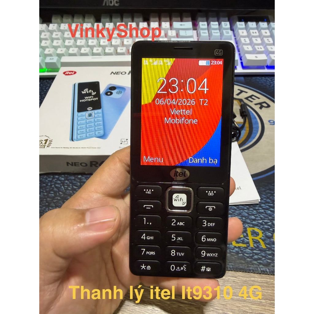 Thanh lý Điện Thoại 4G itel it9310 pin 2000mAh còn bảo hành hãng Fullbox đầy đủ phụ kiện
