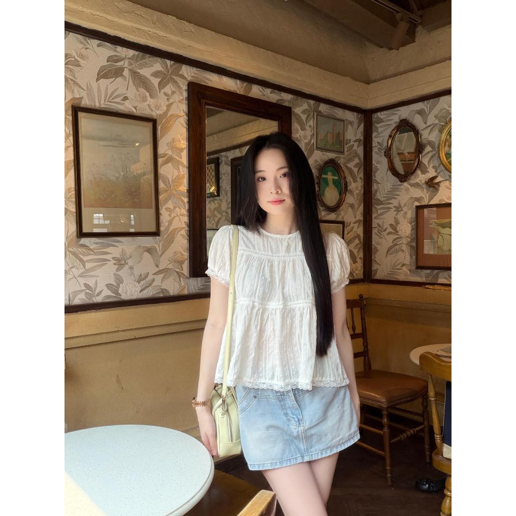 (Oder QC). áo sơ mi babydoll vải thô boi mềm mỏng mát  LAMO - B1542 | BigBuy360 - bigbuy360.vn