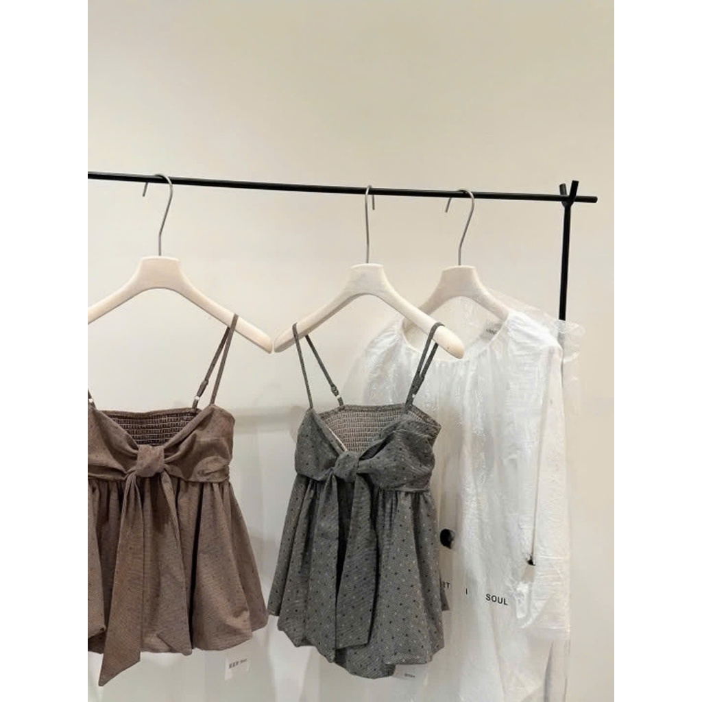 Áo Hai Dây Nữ Nơ To Bản Xinh Xắn – Áo Croptop Babydoll Dáng Xòe, Chun Ngực Co Giãn, Style Hàn Quốc Hot Trend HH10 | BigBuy360 - bigbuy360.vn
