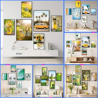 Set 6 Tranh Decor Tranh Dán Tường Hiện Đại Chất Liệu Formex 5MM Trang Trí Phòng Ngủ Phòng Khách