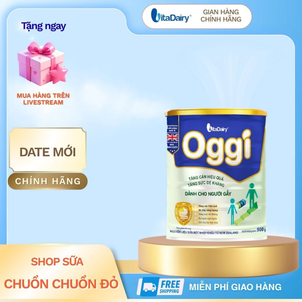 Oggi người gầy, sản phẩm cho người biến ăn, kém hấp thu, hổ trợ lên cân Vitadairy.