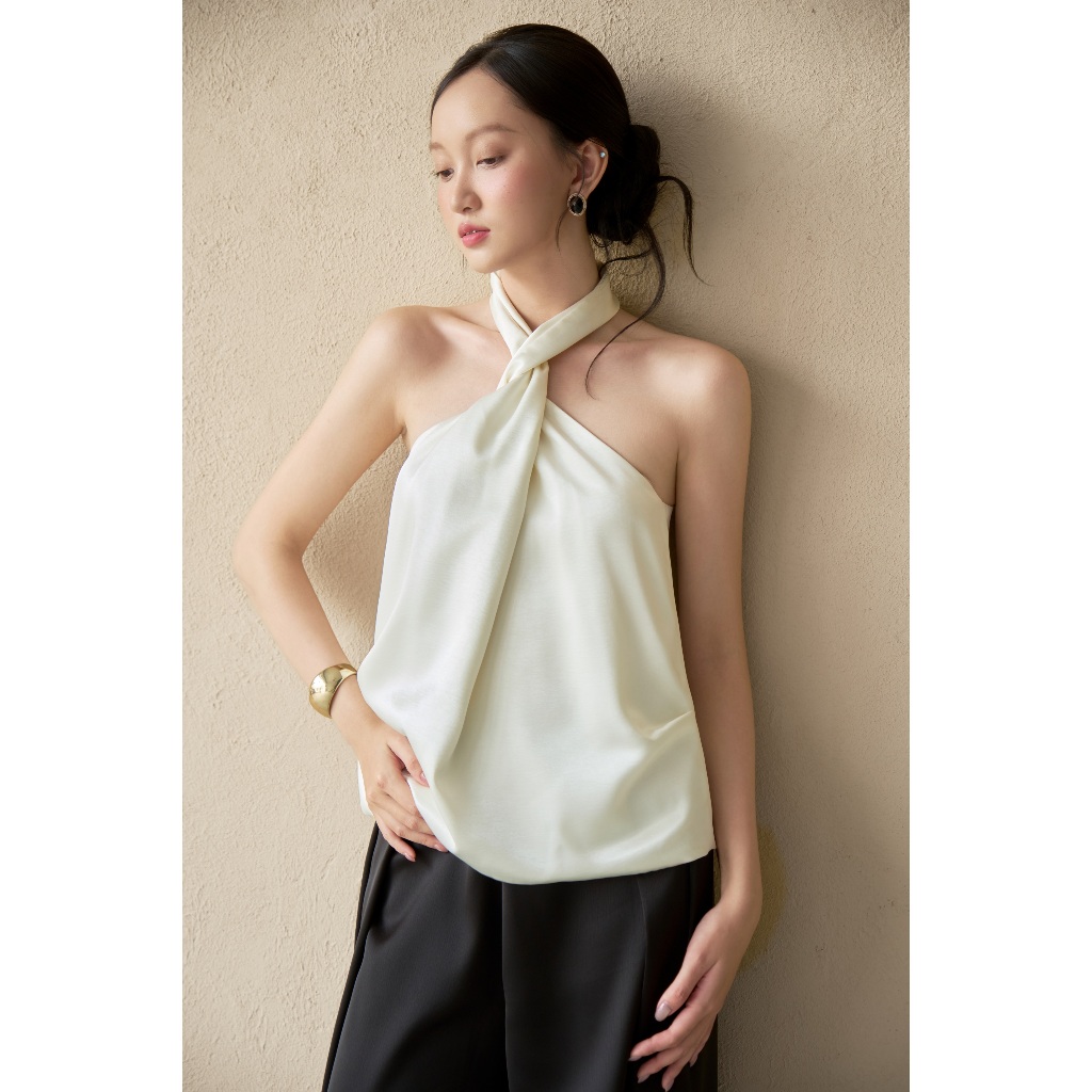 BY DELI - Ines Top - Áo thiết kế cổ xoắn