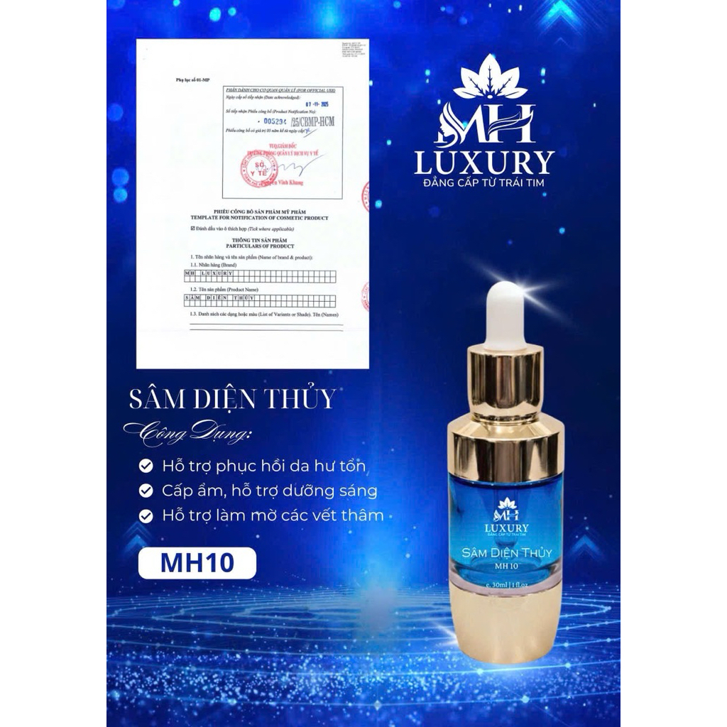 Dung dịch peel da Sâm diên thuỷ Mh beauty spa