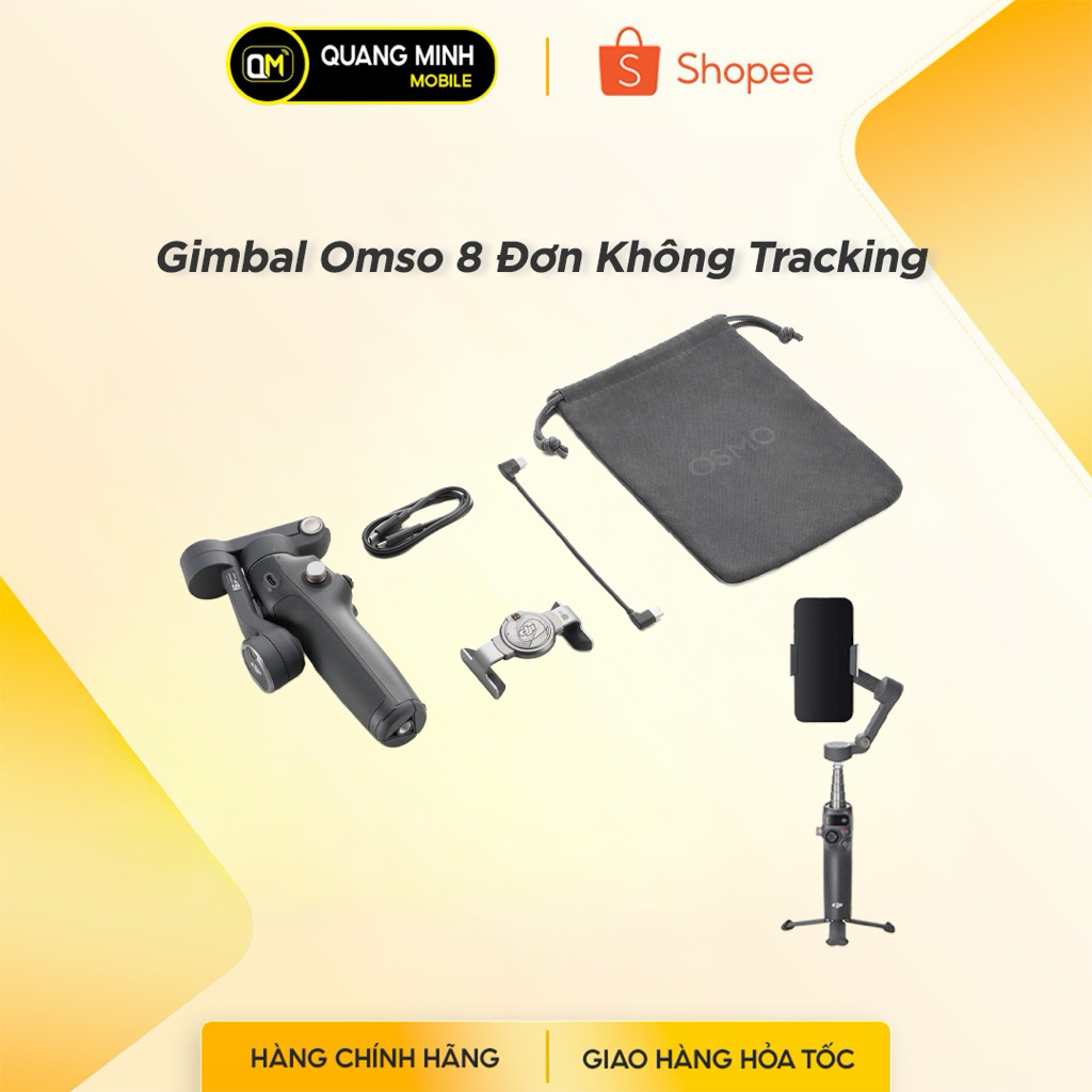 Tay Cầm Chống Rung DJI Osmo Mobile 8 - Bản KHÔNG Kèm Module Tracking
