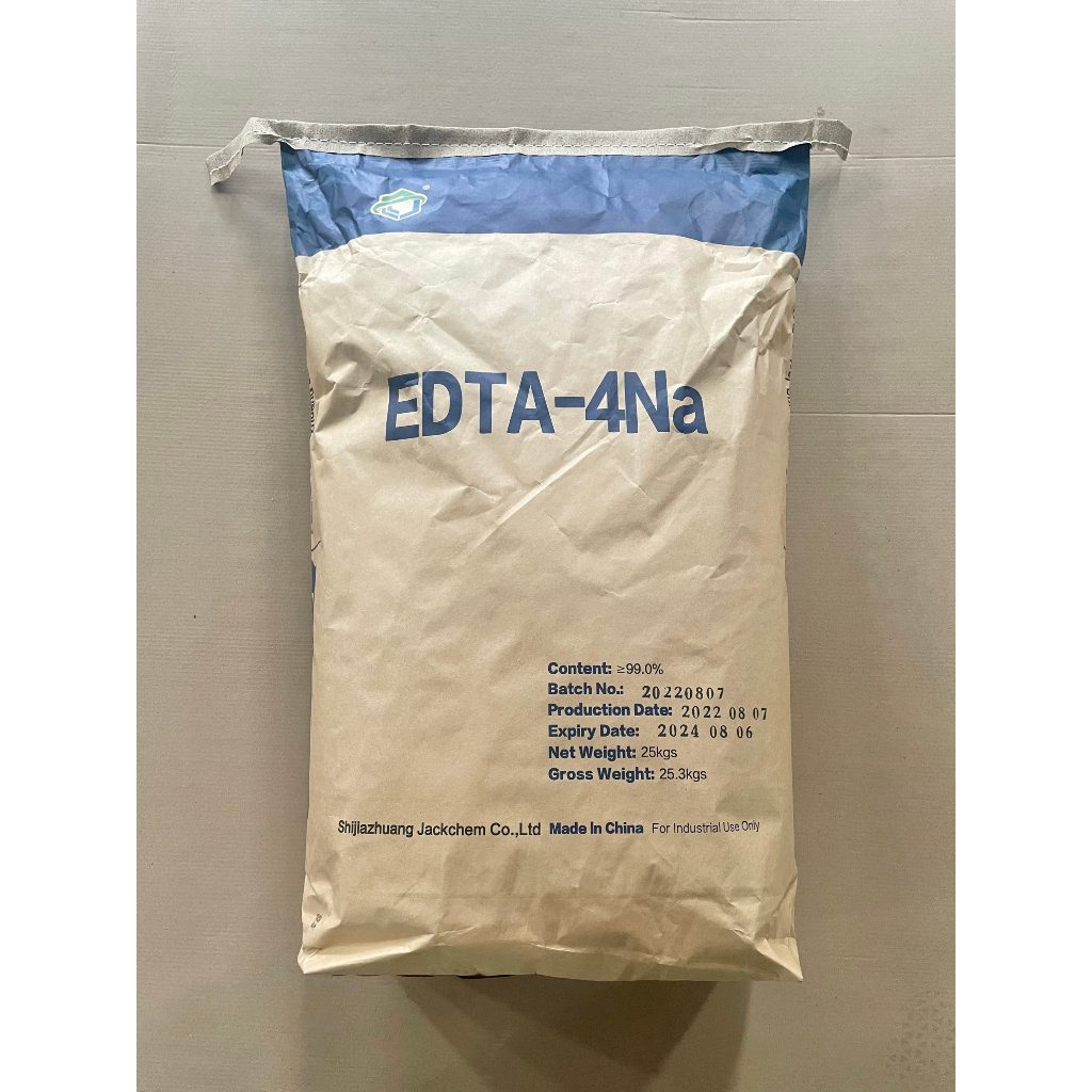 EDTA 4Na 99% bao 25kg - Chất xử lý nước, làm mềm nước, hạ phèn , xử lý kim loại nặng cho ao cá