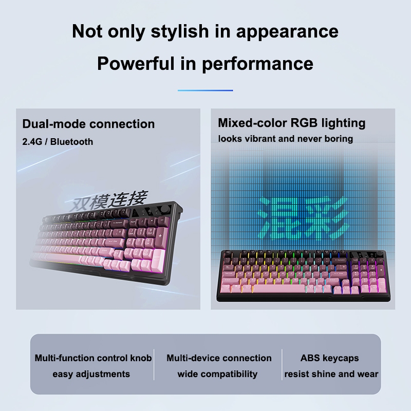 Bàn Phím Chuột Gaming Không Dây INKER Bluetooth + 2.4GHz RGB | BigBuy360 - bigbuy360.vn