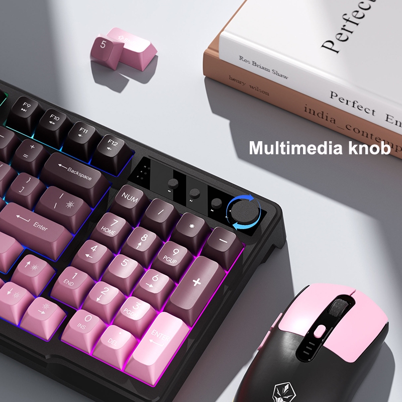 Bàn Phím Chuột Gaming Không Dây INKER Bluetooth + 2.4GHz RGB | BigBuy360 - bigbuy360.vn