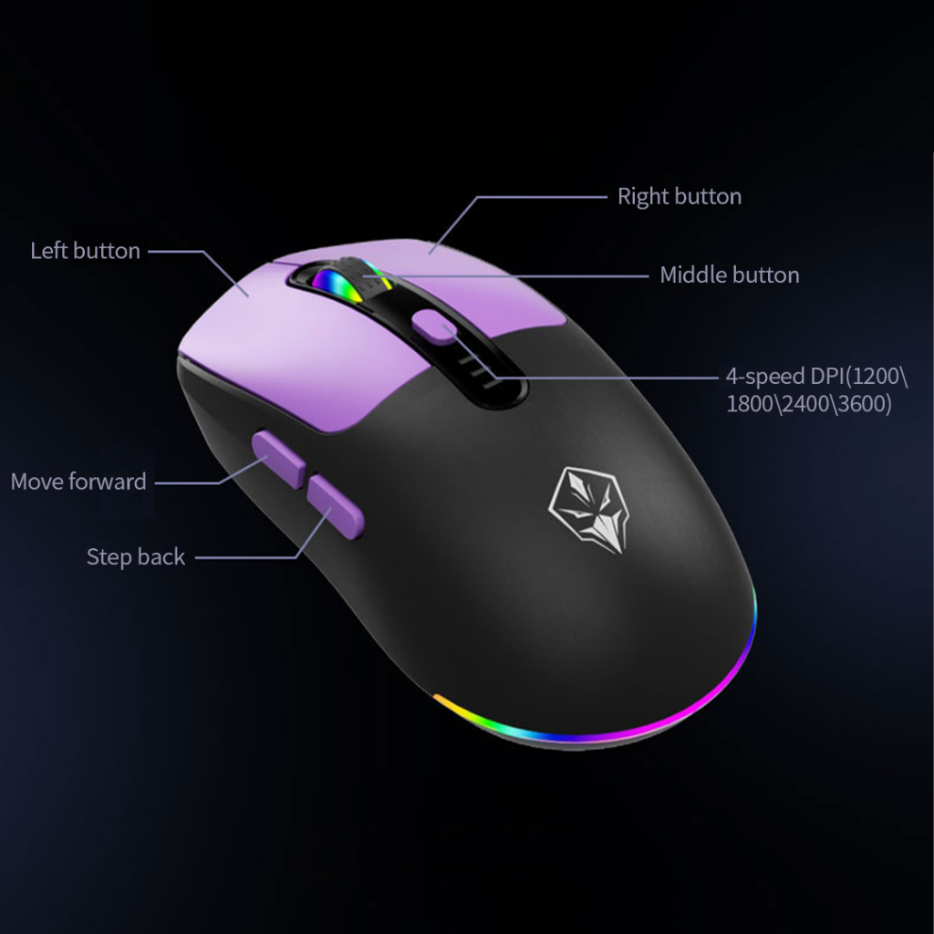 Bàn Phím Chuột Gaming Không Dây INKER Bluetooth + 2.4GHz RGB | BigBuy360 - bigbuy360.vn