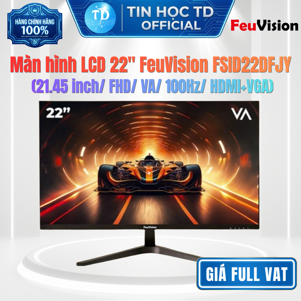 Màn hình LCD 22" FeuVision FSID22DFJY – 21.45 inch FHD VA 100Hz Góc nhìn rộng - Hàng chính hãng