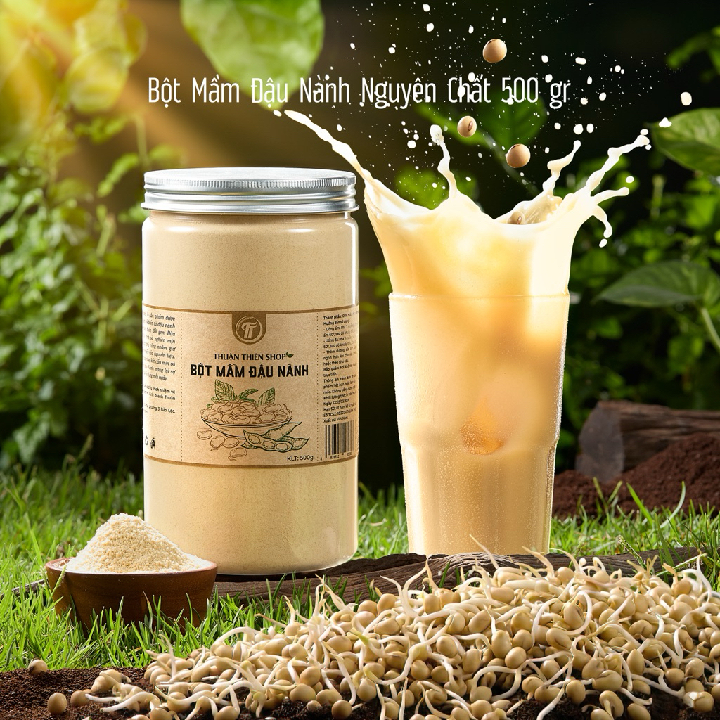Bột mầm đậu nành 500gram thuận thiên shop