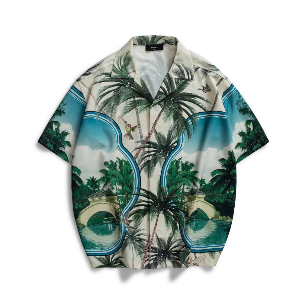 Áo sơ mi unisex MIKENCO Tropical Frame Shirt