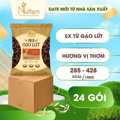 ( 1 Thùng - 24 Gói ) Nui Gạo Lứt (Loại Ngon) - Nui Lứt Hữu Cơ EAT CLEAN Cho Người Ăn Kiêng Giảm Cân