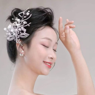 Cài tóc cô dâu, tóc tiệc, tóc tiệc, tóc bà sui TV187
