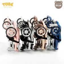 Xe đẩy gấp gọn Olwen Plus không có mái che mã số 8128 hãng tobe