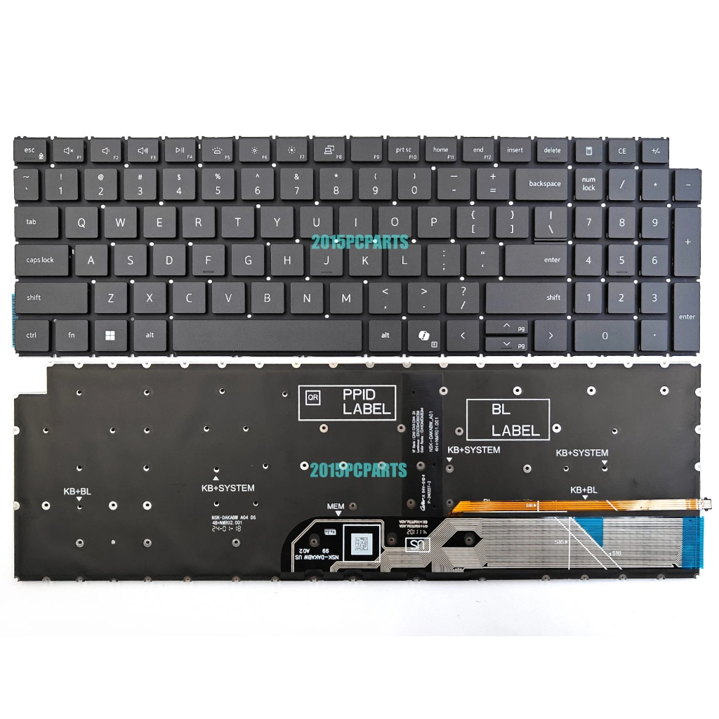 BÀN PHÍM Dell Inspiron 16 5640 5645 Plus DB16250 DB16255 Keyboard Backlit US