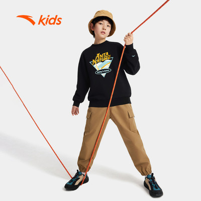 ANTA KIDS Áo Sweater Thể Thao Bé Trai Cổ Tròn, Thoải Mái Vận Động 3525C6707