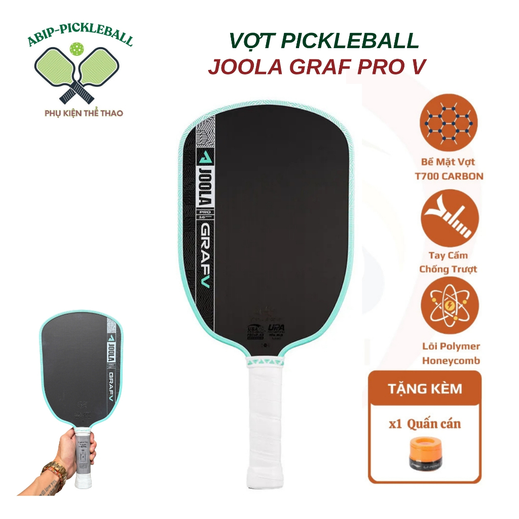 Vợt Pickleball JOOLA Graf Pro V (JOOLA Gen 5) - bản 16mm