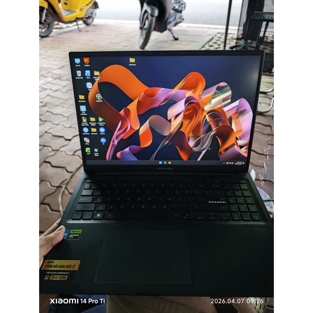 Laptop Asus Vivobook i5 gen12 rtx  2050 đẹp 99%