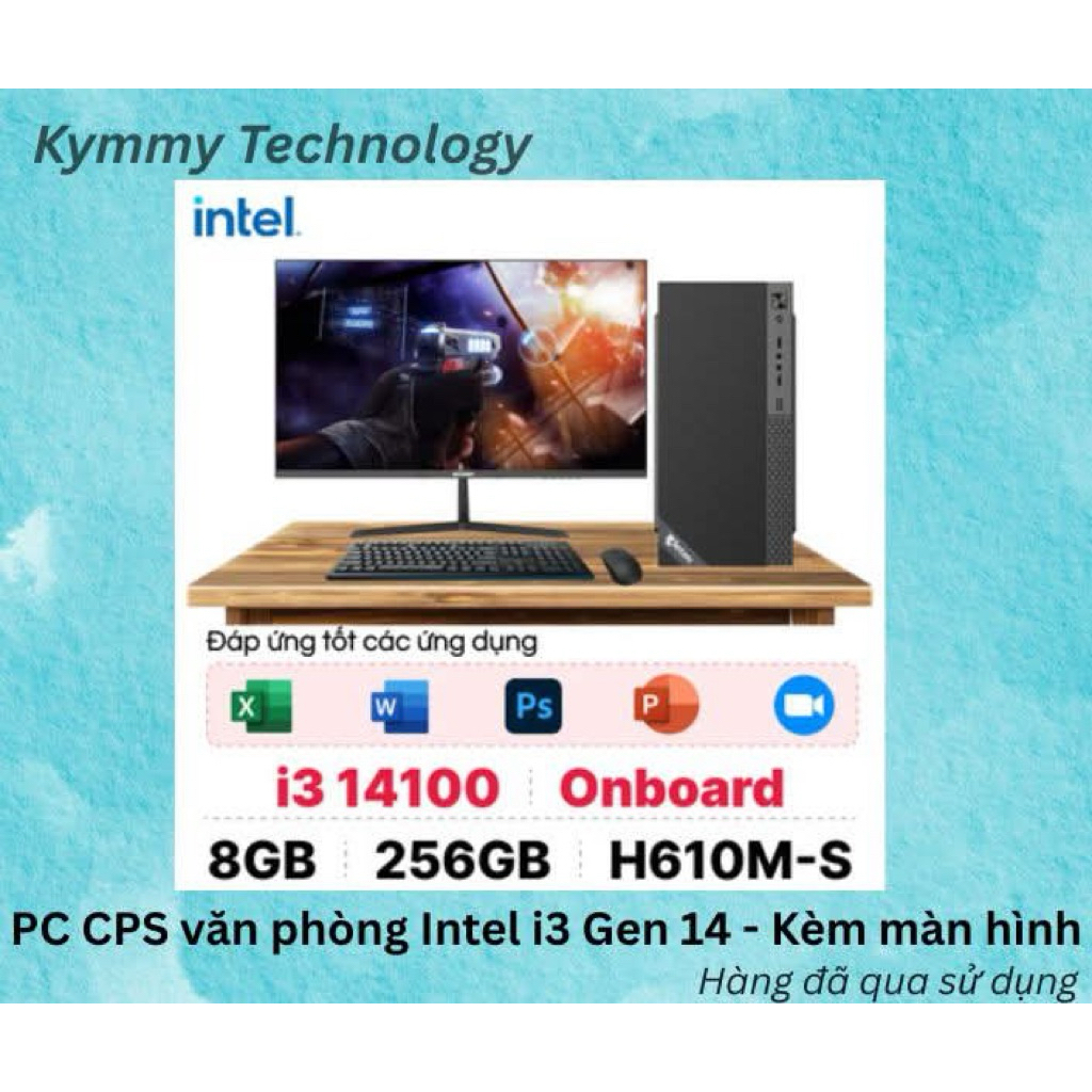 PC CPS văn phòng Intel i3 Gen 14 - Kèm màn hình