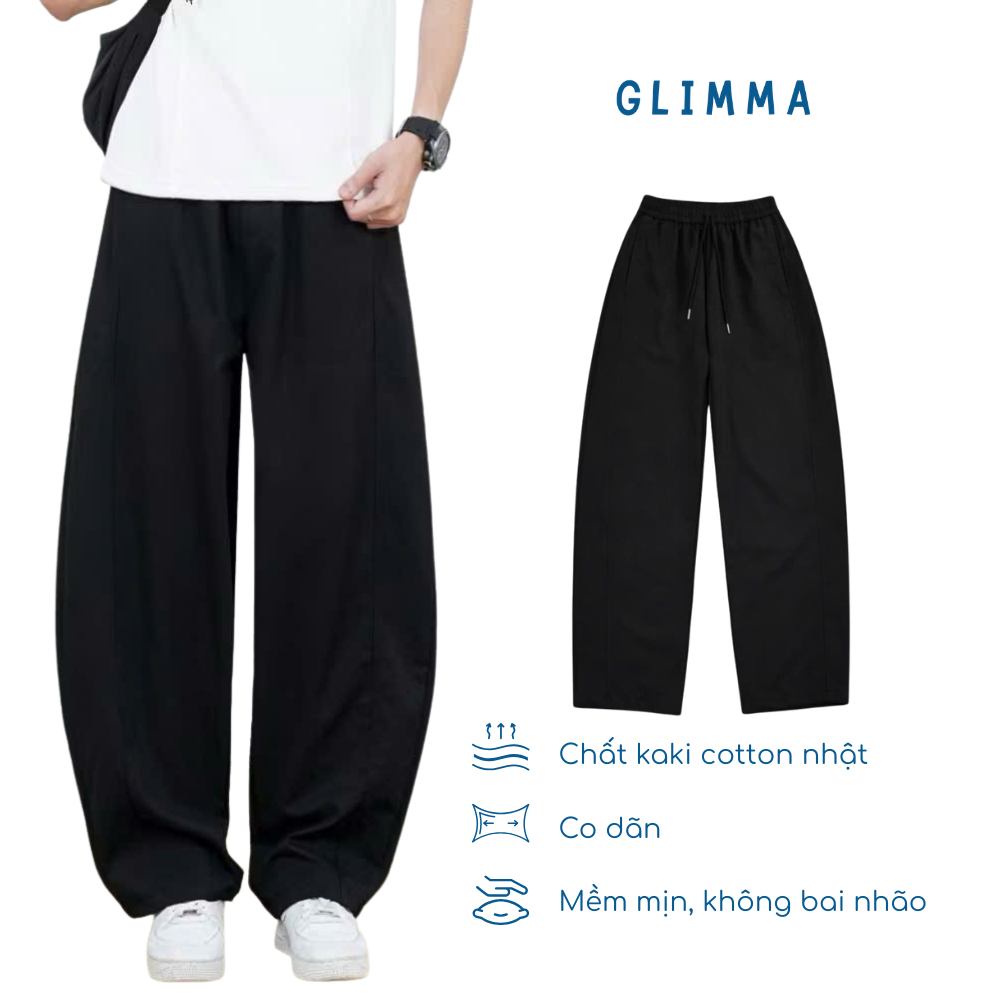[Mở Bán] Quần Kaki Ống Rộng Form Thụng Cong Nhẹ, Quần Nam Unisex, Quần Kaki Nhật 3 màu Đen Trắng Nâu | BigBuy360 - bigbuy360.vn