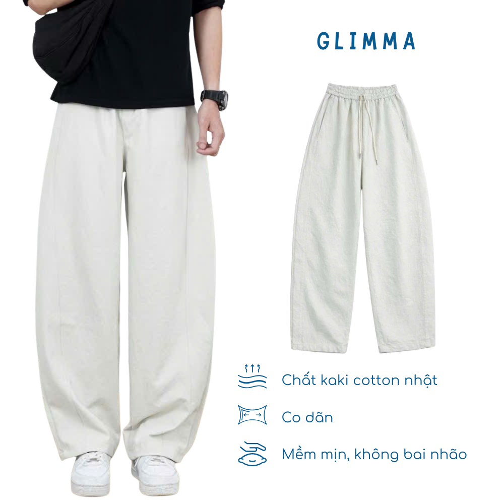 [Mở Bán] Quần Kaki Ống Rộng Form Thụng Cong Nhẹ, Quần Nam Unisex, Quần Kaki Nhật 3 màu Đen Trắng Nâu | BigBuy360 - bigbuy360.vn