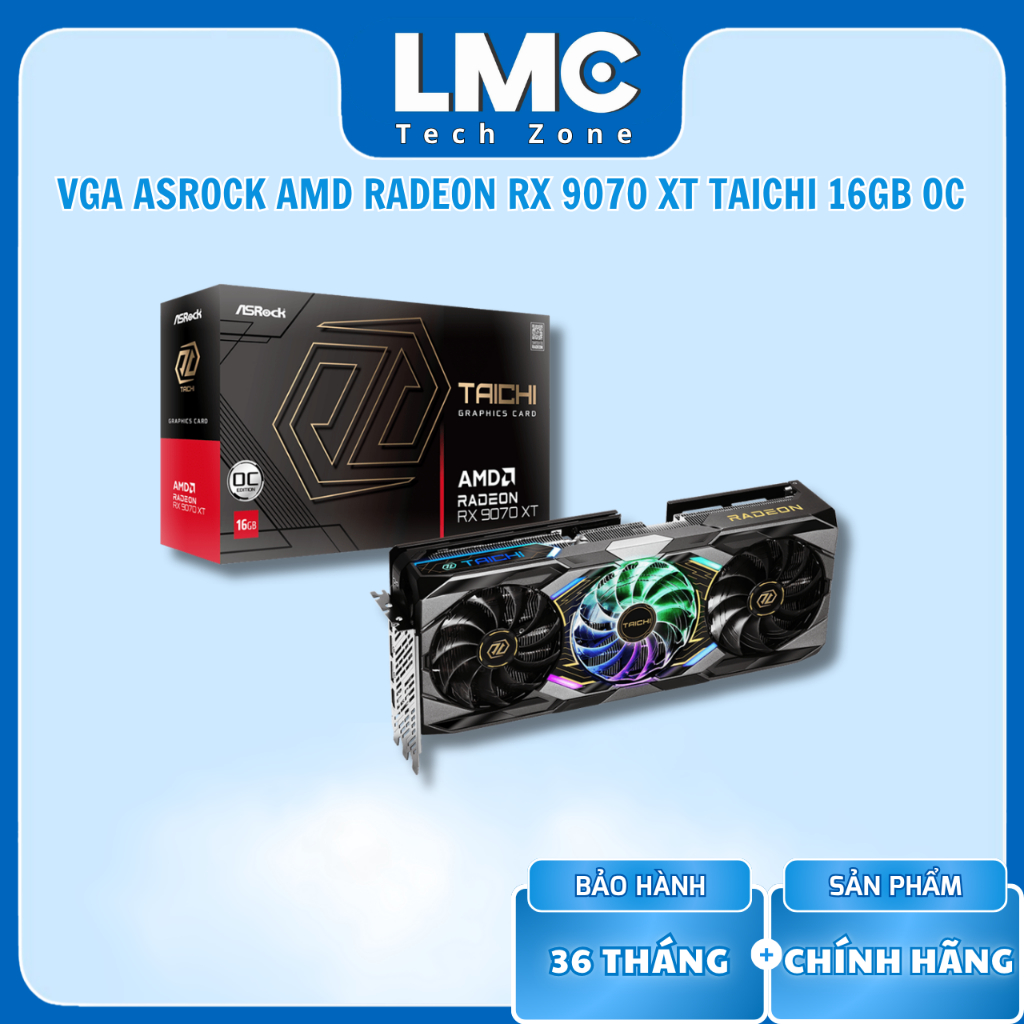 VGA Asrock AMD Radeon RX 9070 XT Taichi 16GB OC